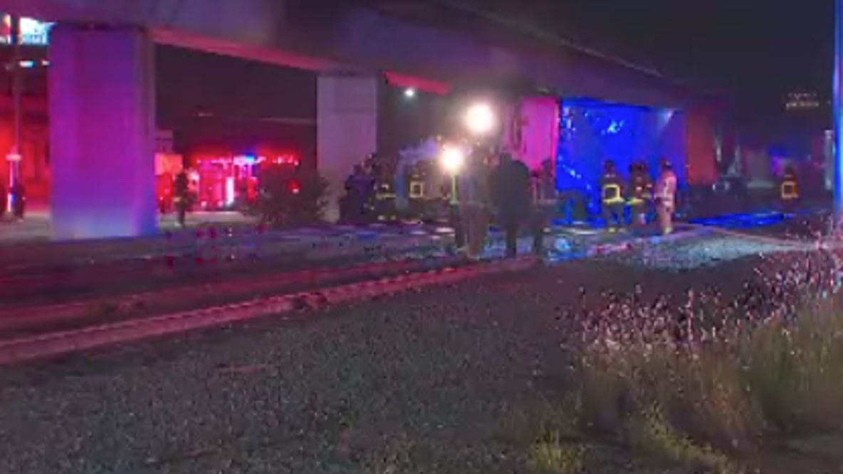 Train crashes into semi-truck in southwest Atlanta, MARTA impacted
