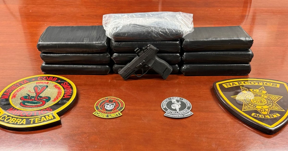 Police seize 25 pounds of fentanyl during Cobb County traffic stop