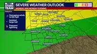 Metro Atlanta facing late night severe storm risk Monday