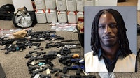 Massive cache of automatic weapons, methamphetamine brings down DeKalb County man