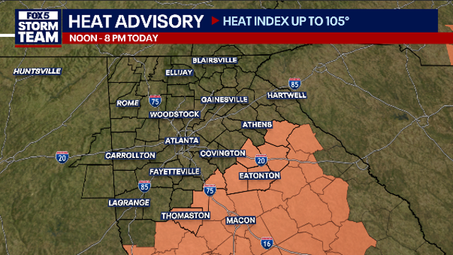 Weekend heat advisory: Hot and muggy