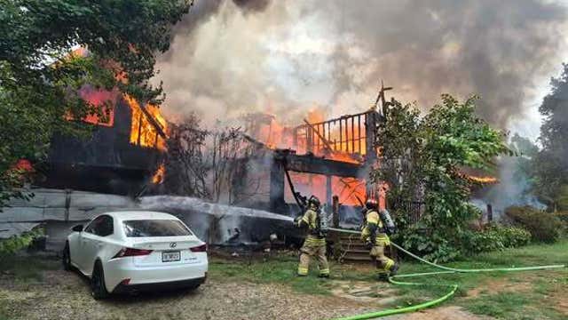 Union County home a total loss after massive Tuesday fire