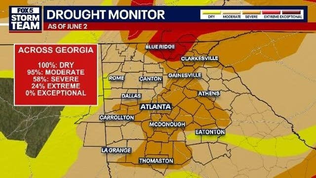 Georgia drought eases after weeks of soaking rains
