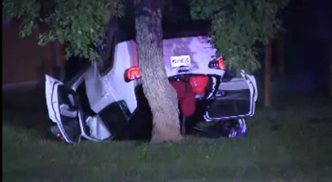 Suspect escapes after DeKalb police chase ends in crash