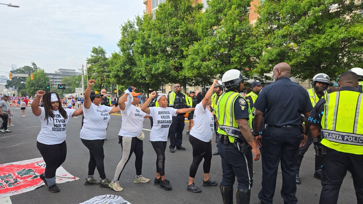 5 protesters arrested during Atlanta's Peachtree Road Race
