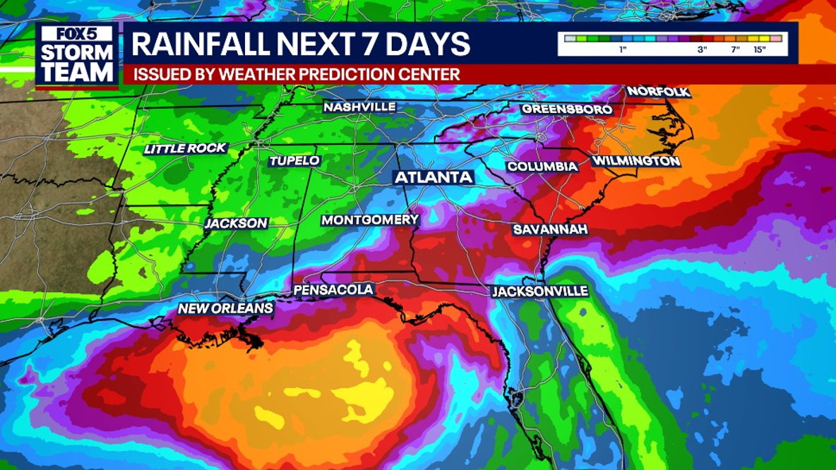 Tropical depression forms in Gulf as inland heat index rises