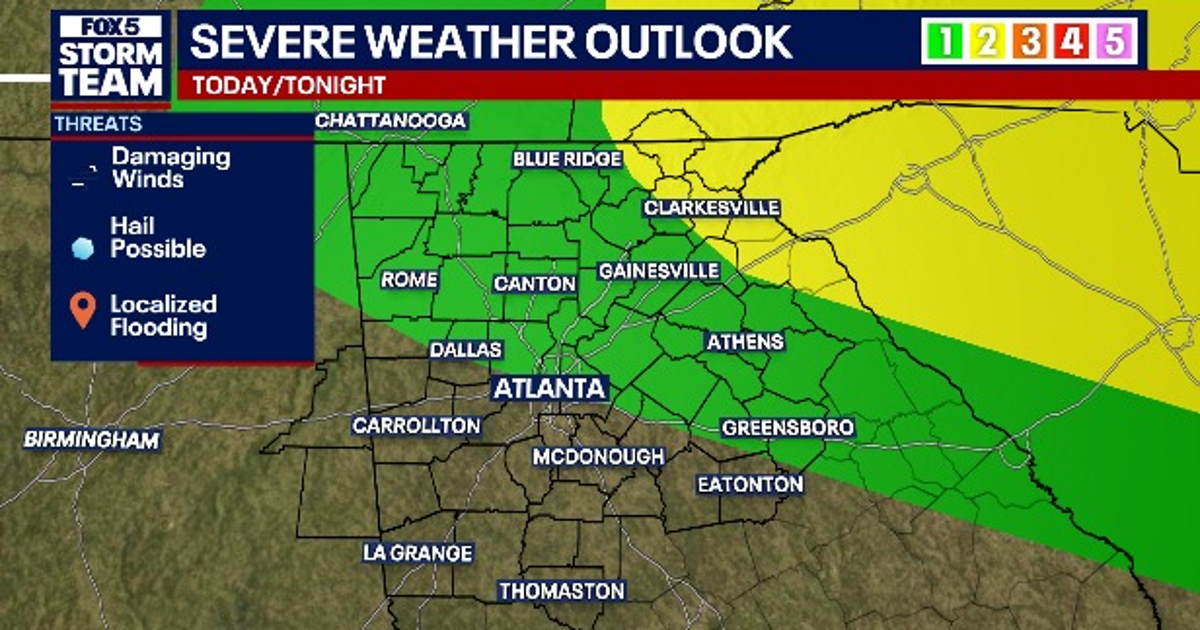Storms move through Atlanta area overnight ahead of pleasant midweek stretch