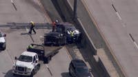Trooper injured in chain-reaction crash on Georgia 400