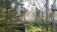 Firefighters battle flames at Roswell home on Friday night