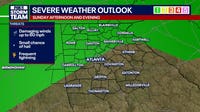 Line of severe storms drenches North Georgia Sunday