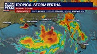 Tropical Storm Bertha forms, treks along Gulf Coast