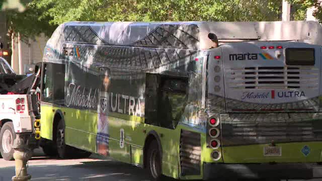 Fleeing driver crashes into MARTA bus leaving 5 injured