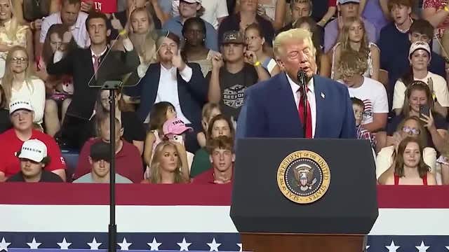 Student standing behind Trump at Georgia speech speaks out after going viral