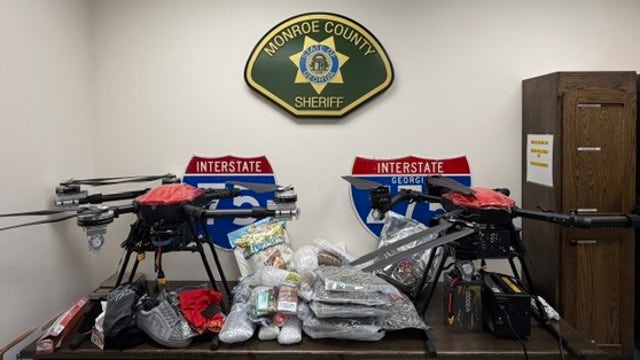Middle Georgia prison drone smuggling busts nets 2 metro Atlanta arrests