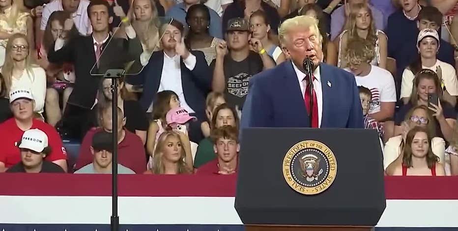 Student standing behind Trump at Georgia speech speaks out after going viral