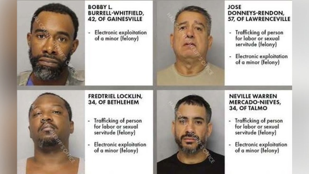 4 arrested in Hall County child predator operation