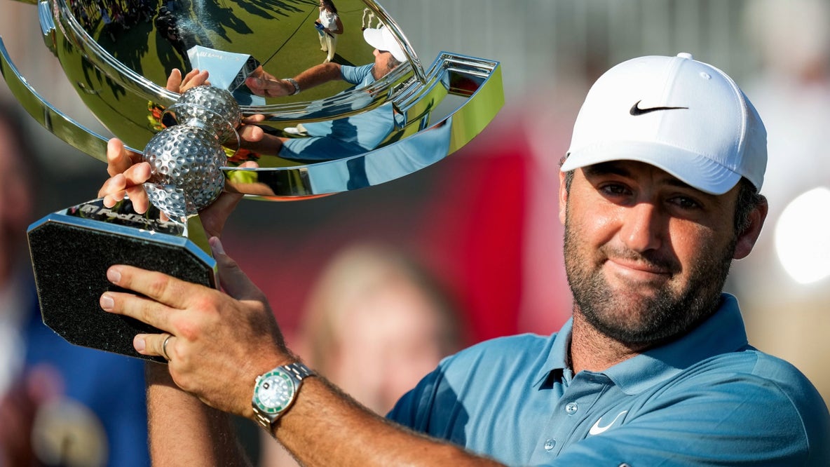 Scottie Scheffler rallies from behind to capture FedEx Cup win
