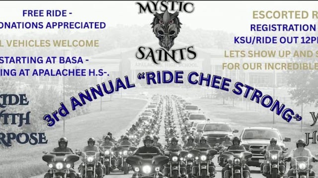 Ride Chee Strong to honor Apalachee High School community