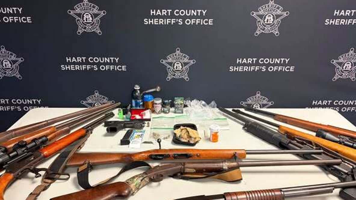 Search leads to drug, firearm charges for Hart County man, sheriff says