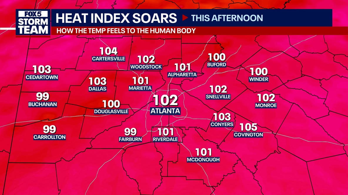 Heat surges in North Georgia before cooler air moves in for Labor Day