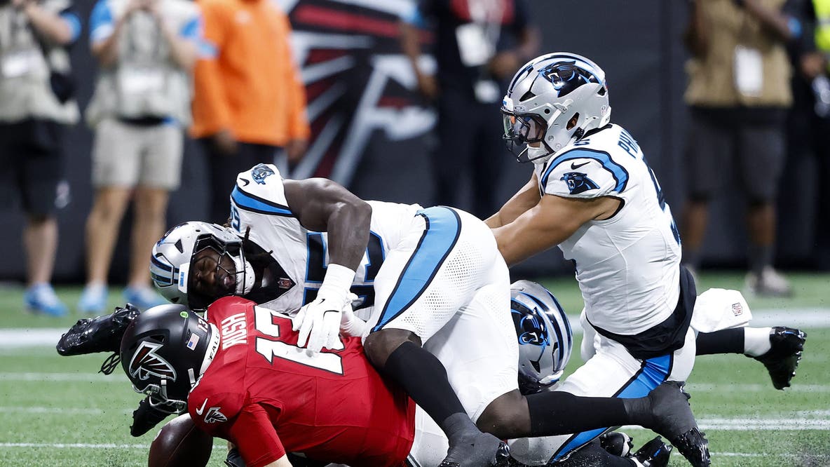 Falcons quarterback struggles continue in 34-3 loss to Panthers