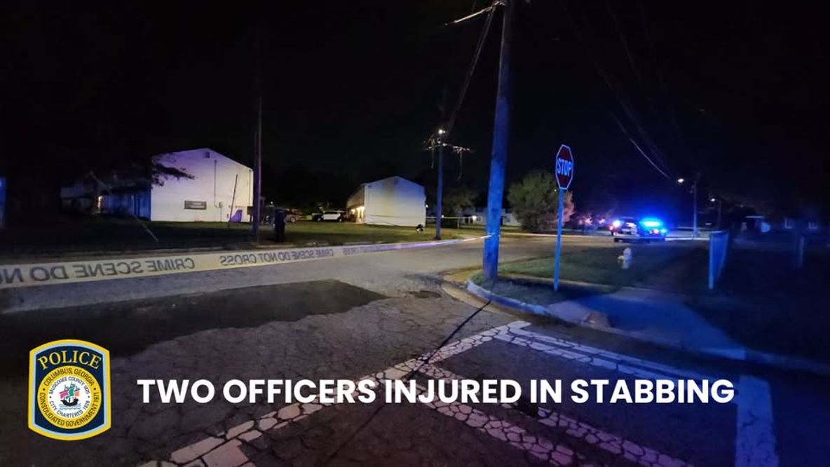 Woman stabs two Columbus police officers after dispute, officials say