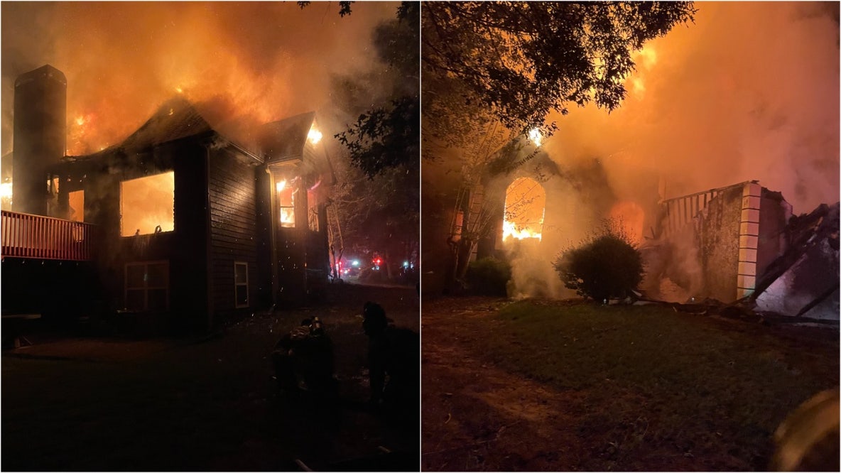 2 injured, family displaced after late-night fire at Clayton County home