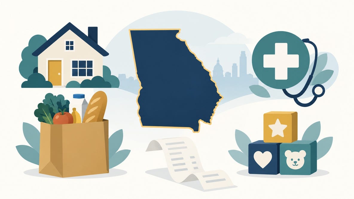 7 in 10 Georgians face a burden paying for basic needs, study says