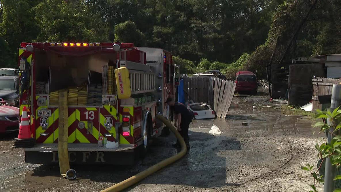 Fire at DeKalb County junkyard spreads to woods, officials say