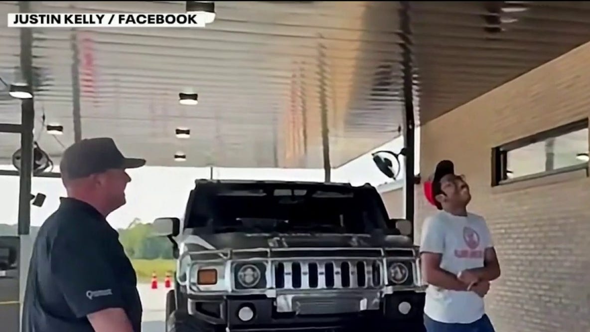 Georgia Slim Chickens employee surprised with a Hummer