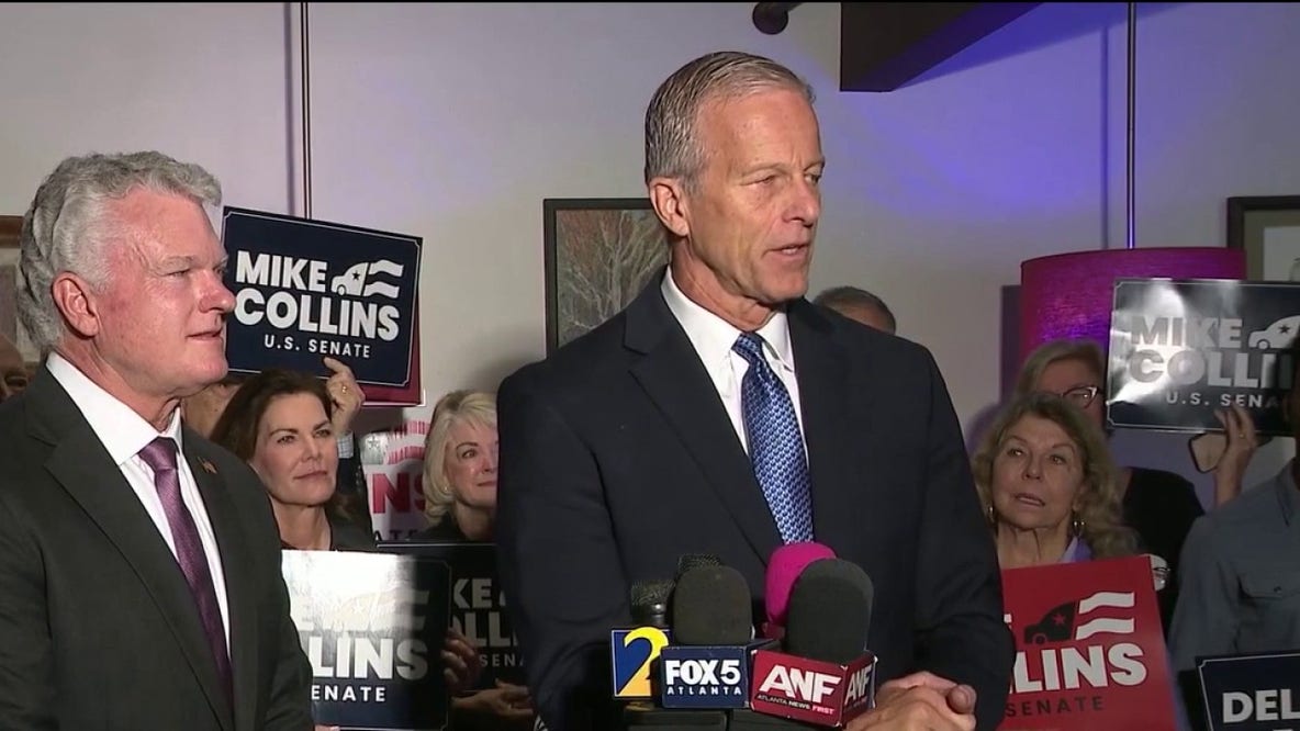 Thune campaigns with Collins in Georgia Senate race