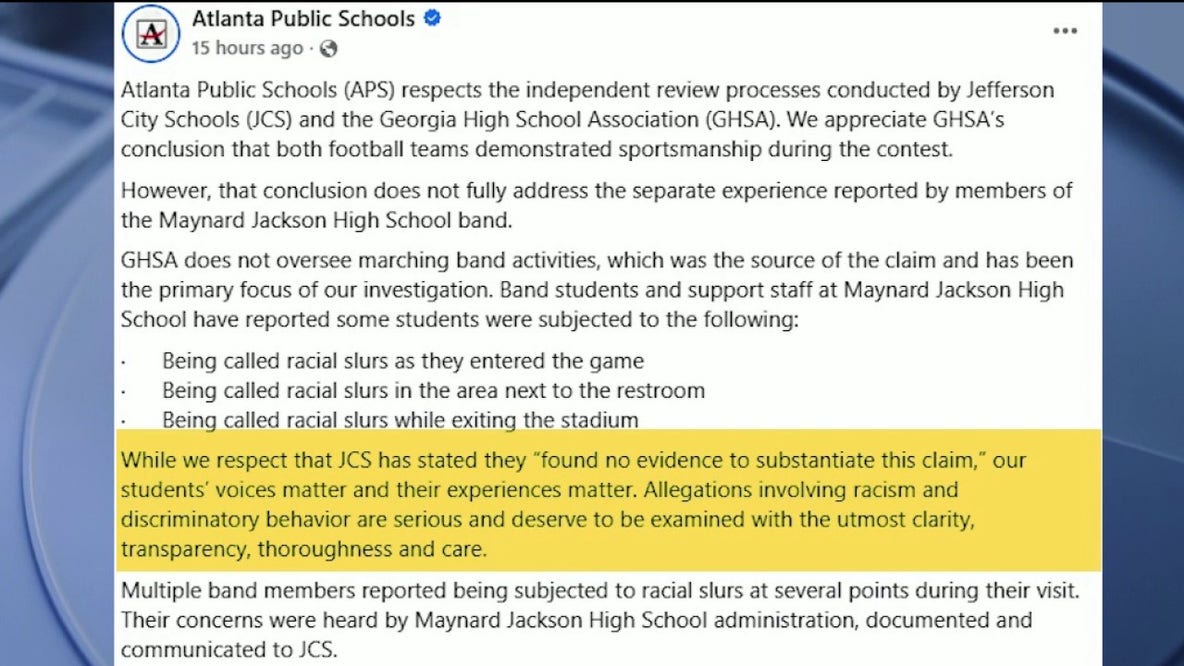 APS responds after Jefferson schools refute racism allegations after game