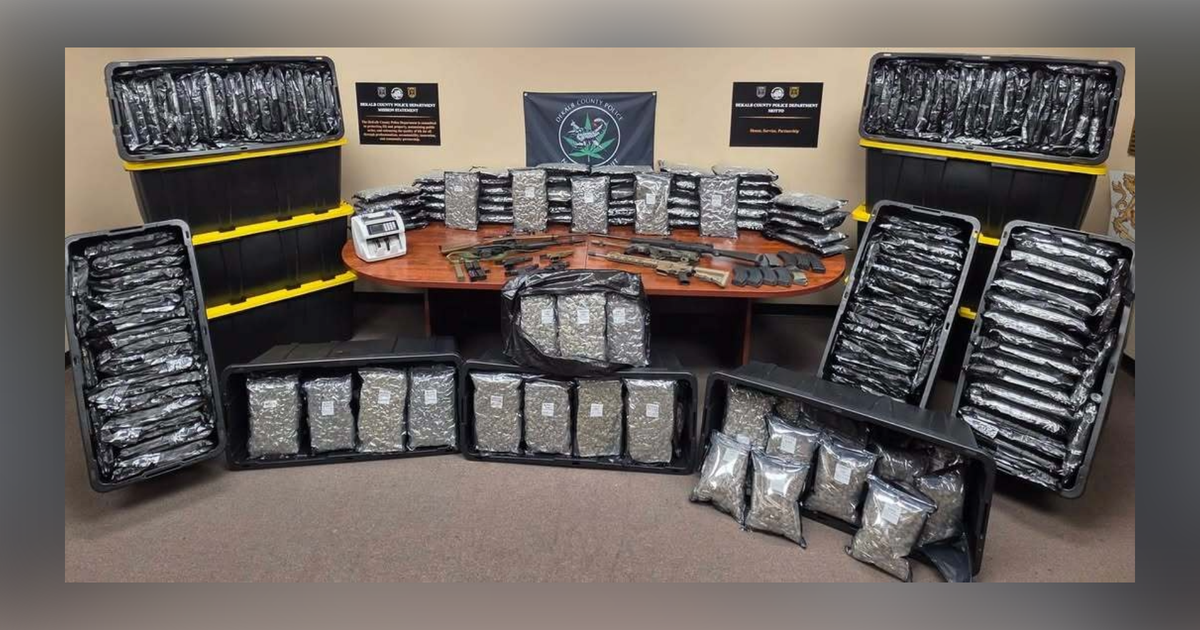 DeKalb Police seize 735 pounds of marijuana, 9 guns in drug bust