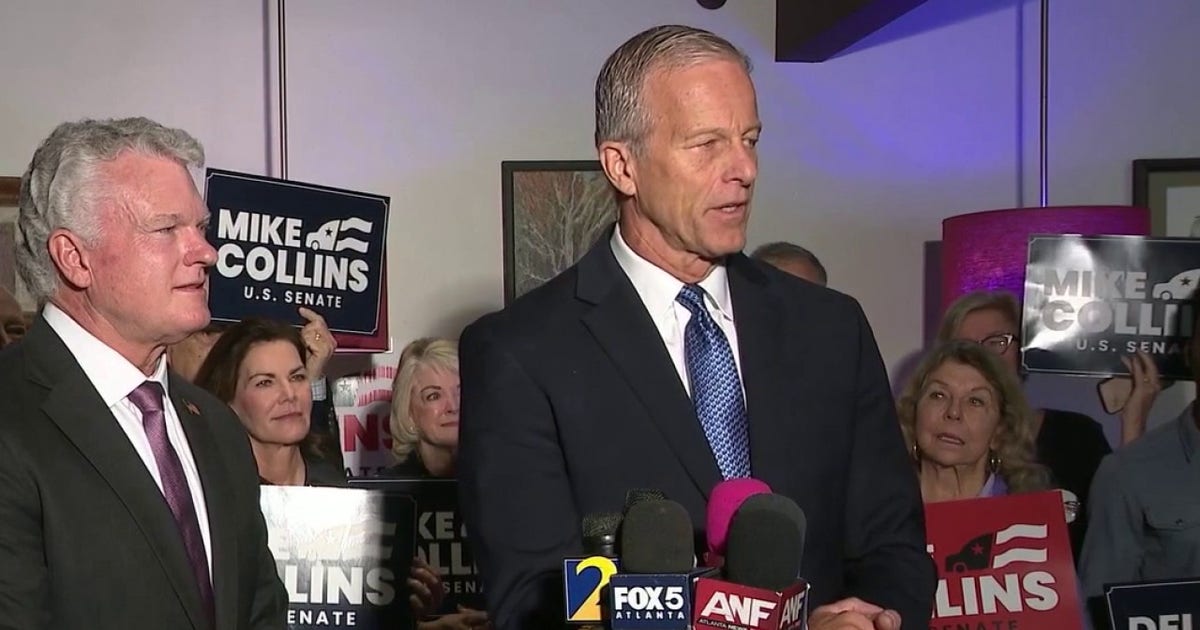 Thune campaigns with Collins in Georgia Senate race