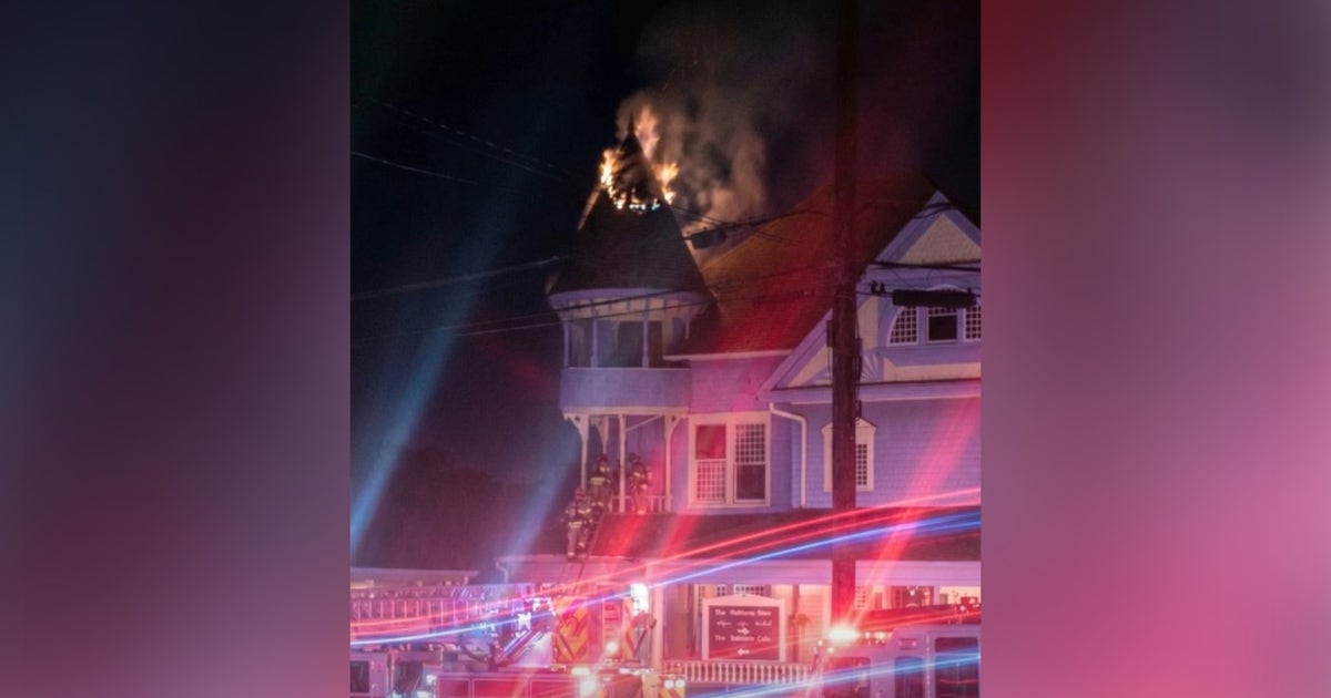 Maple Street Mansion catches fire after lightning strike