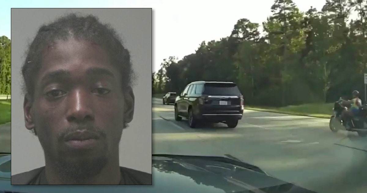 Driver nearly hits motorcycle before deputy abruptly ends 115 mph chase