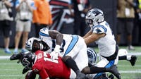 Falcons quarterback struggles continue in 34-3 loss to Panthers