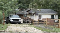 Tree comes down on southeast Atlanta home as storms blow through