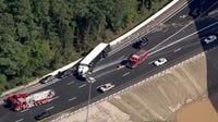 All lanes reopen after overturned tractor-trailer on I-20 WB ramp in DeKalb