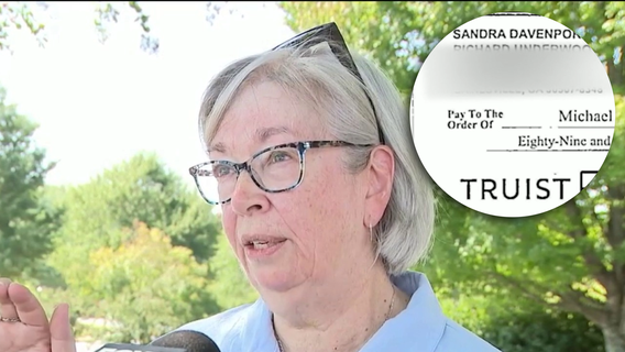 Woman warns neighbors after alleged thief alters mailed utility check