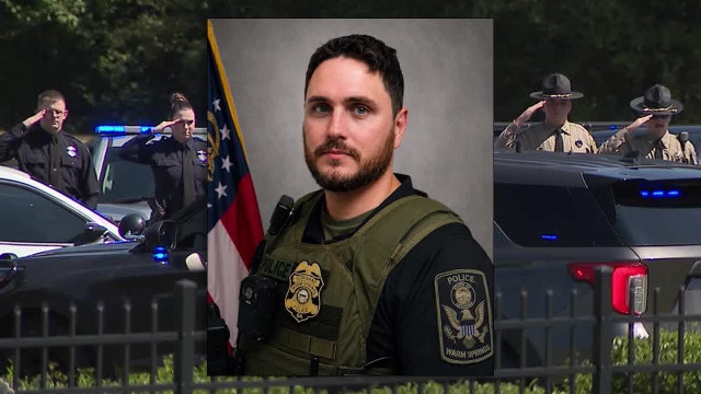 Sea of red, white, and blue honors Warm Springs officer killed in line of duty