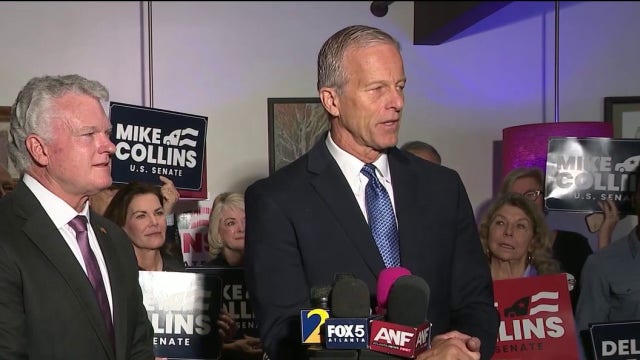 Thune campaigns with Collins in Georgia Senate race