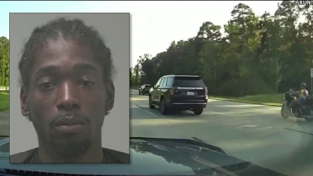 Driver nearly hits motorcycle before deputy abruptly ends 115 mph chase