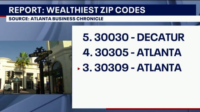 Atlanta's wealthiest ZIP codes are probably where you think