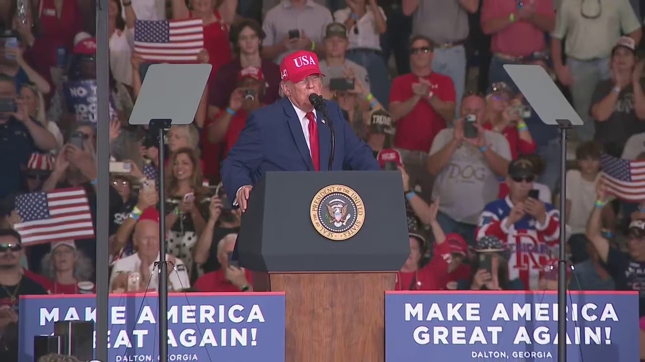 Inside Donald Trump's high-stakes Dalton rally with Collins, Jackson