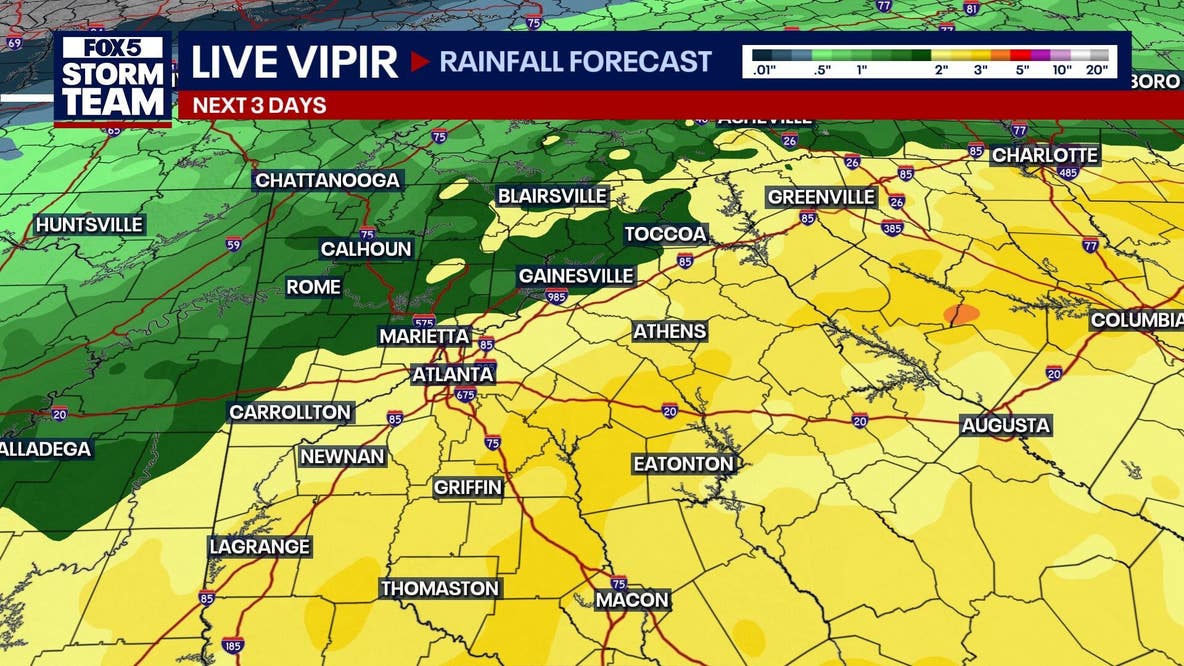 North Georgia: Weekend plans? Saturday starts dry, but Sunday looks soggy