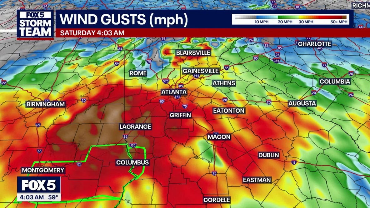 Isaisa tracker: Georgia sees high winds, flash flood threat