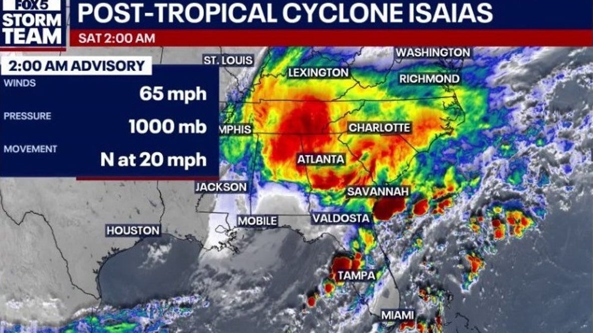 Georgia expects to see high winds, flash flood risks from Isaias