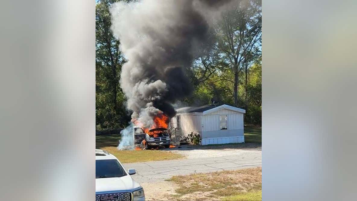 1 burned in Haralson County vehicle fire that threatened building