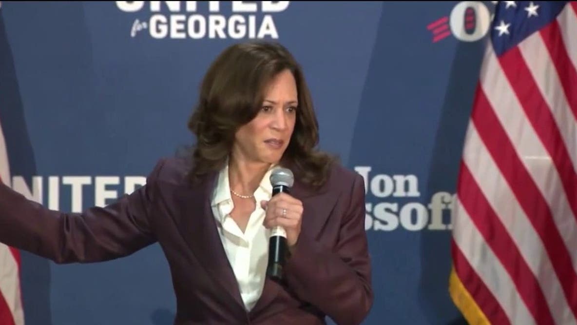Kamala Harris, Jon Ossoff rally Clark Atlanta students ahead of Midterm